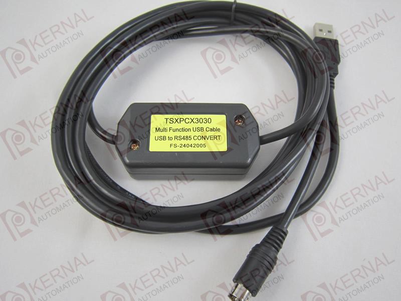 TSXPCX3030:USB/RS485 cable for TSX Preminum, Micro, Nano, Naza, Twido PLC